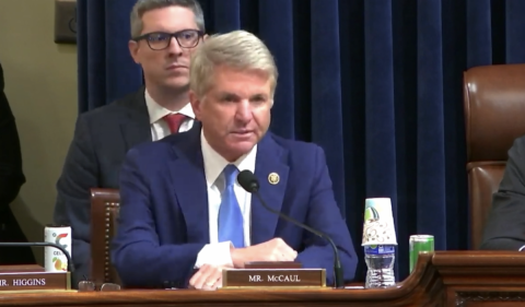 McCaul at CHS Hearing
