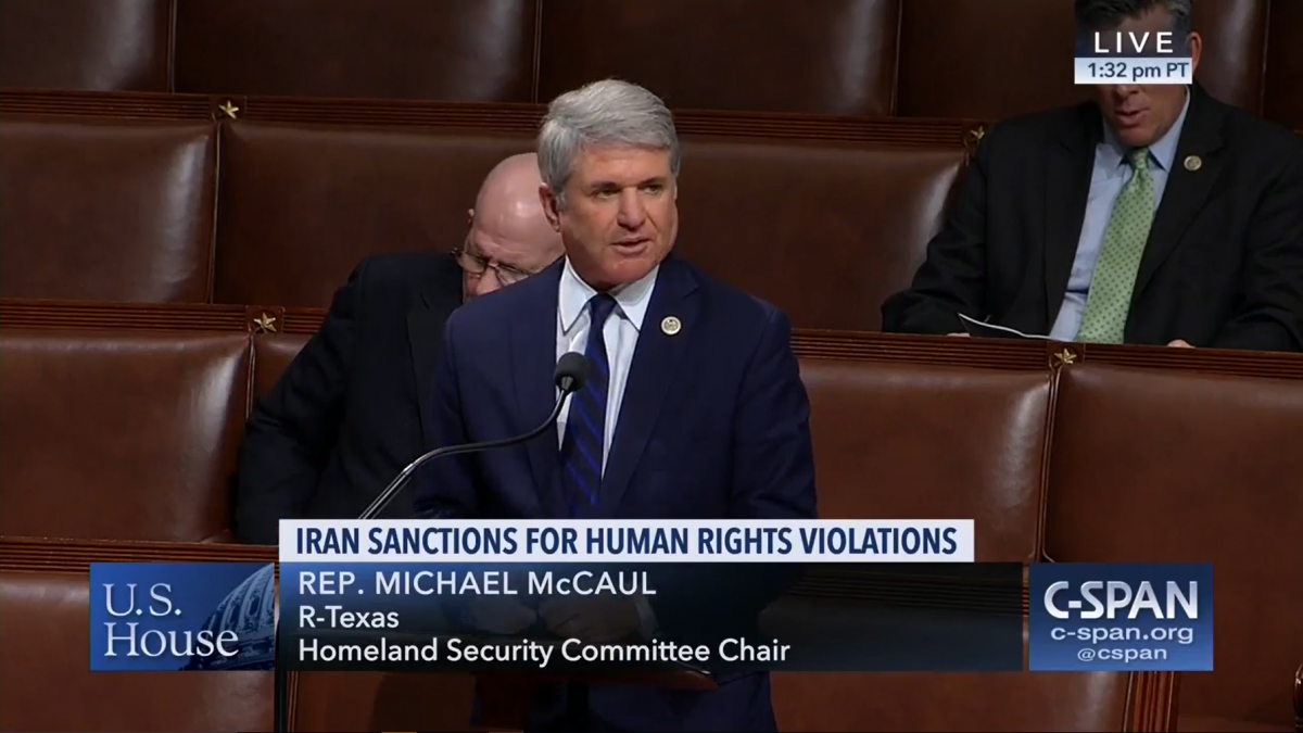 Rep. McCaul on the house floor