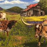 Photo: Congressional Art Competition submission, pictured are cows in a field