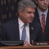 Rep. McCaul speaking at a hearing