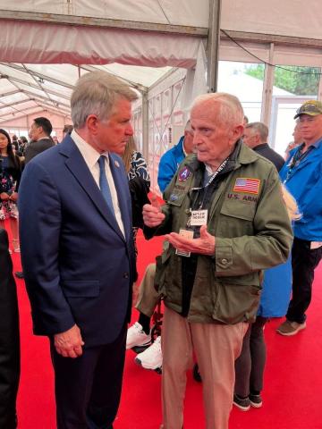 McCaul With D-Day Veteran