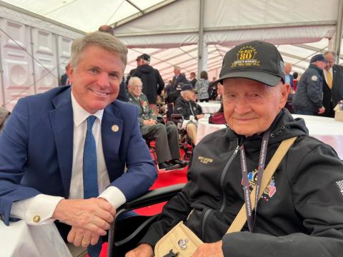 McCaul With D-Day Veteran