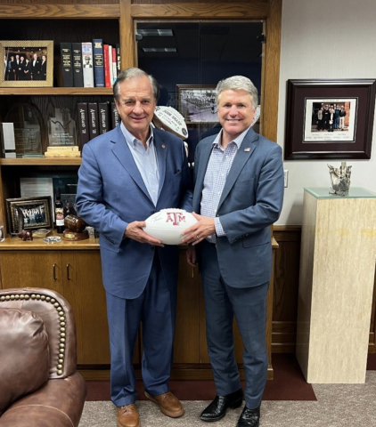 McCaul with Chancellor Sharp