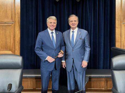 McCaul with Chancellor Sharp