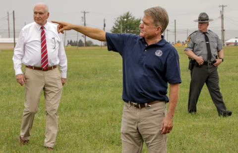 Rep. McCaul at the Site