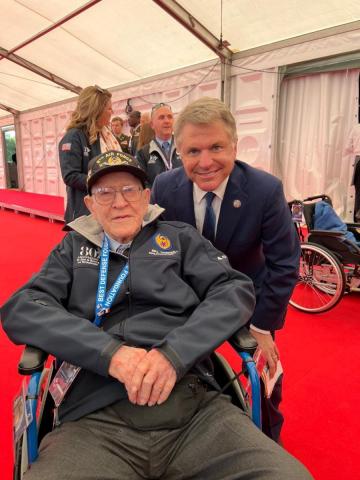 McCaul With D-Day Veteran