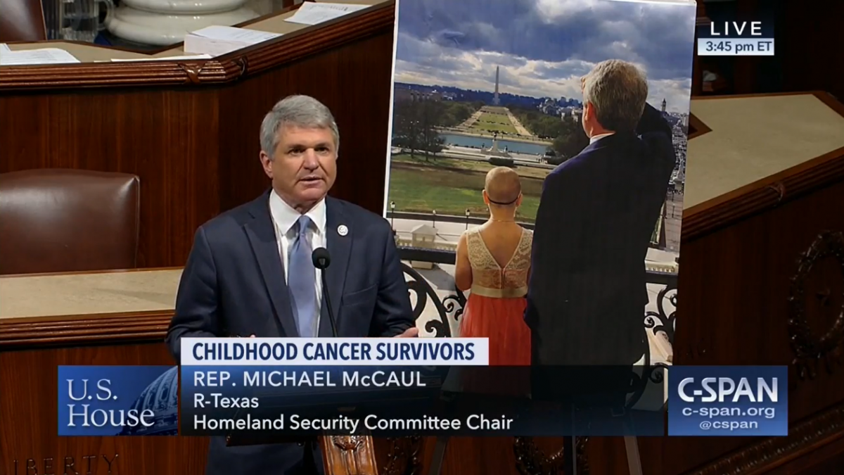 Rep. McCaul on the house floor